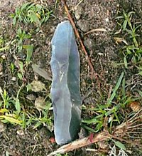 Flint knife found whilst foraging in Thetford Forest droped by Hunter Gatherer circa 4,000 BC