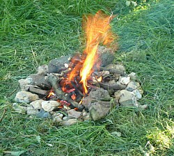 Small Pit Fire Example.